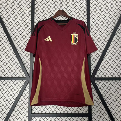 Camisa Bélgica Home Eurocopa 24/25 - Torcedor Adidas Masculino - Vinho