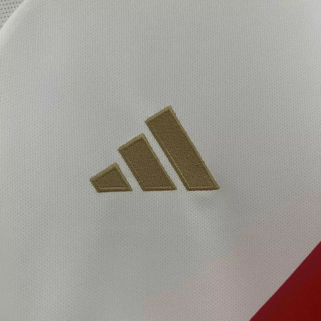 Camisa Seleção Peru Home Copa América 24/25 - Torcedor Adidas Masculino - Dourado