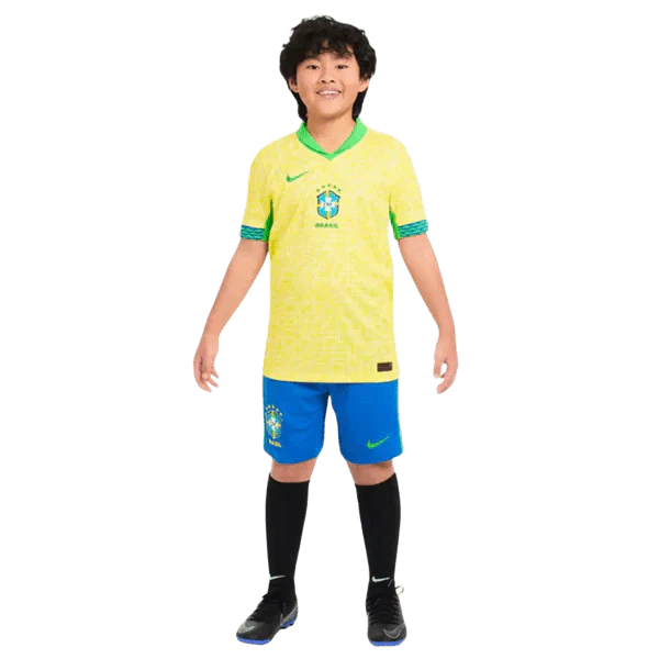 Conjunto Infantil Seleção Brasileira I 2024/25 - Amarelo