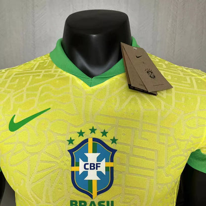Camisa Brasil Versão Jogador Home 24/25 - Torcedor Nike Masculino - Amarelo