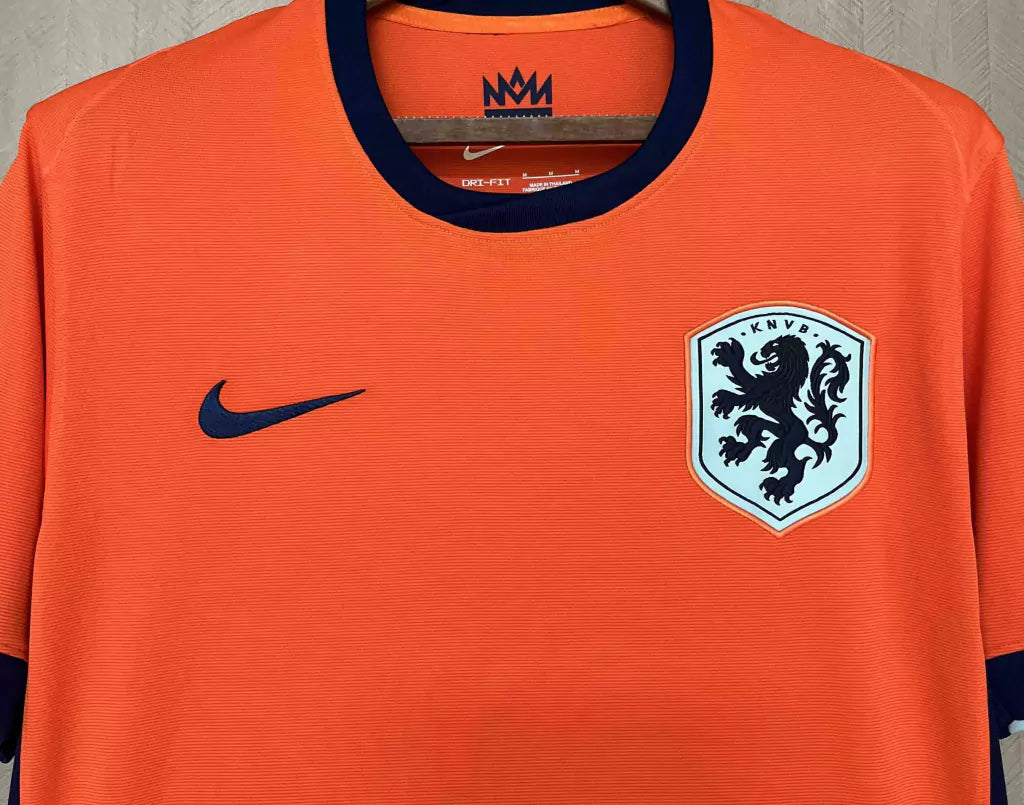 Camisa Holanda Home Eurocopa 24/25 - Torcedor Nike Masculina - Laranja