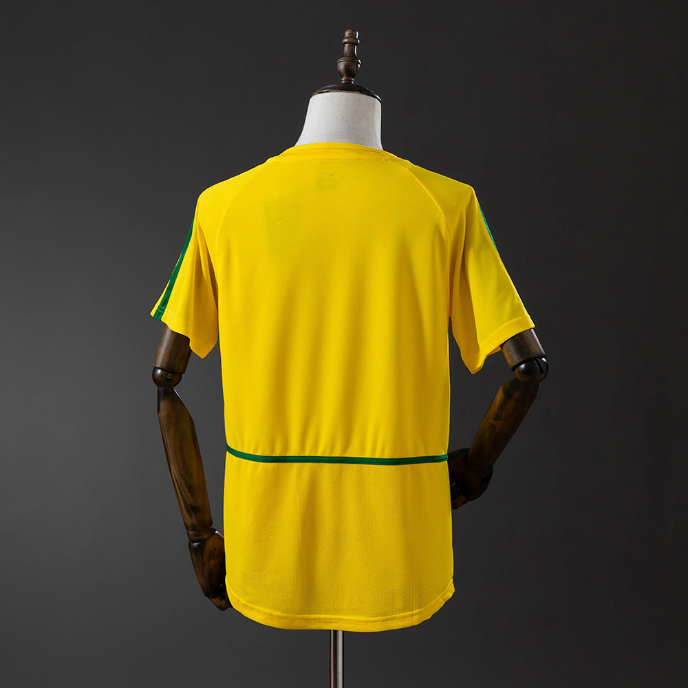 Camiseta Seleção Brasileira 2002 Verde e Amarela - Retrô