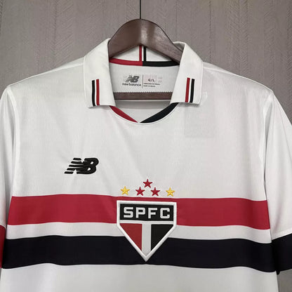 Camisa São Paulo Home I 2024/25 Torcedor New Balance Masculino - Branco