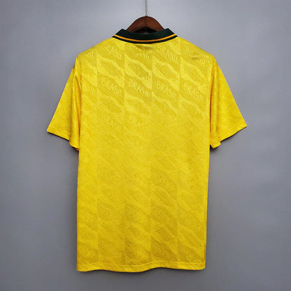 Camisa Seleção Brasileira Retrô Home 1991/93 Torcedor Nike Masculina - Amarelo