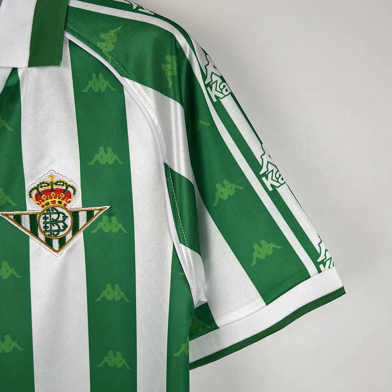 Camisa Real Betis Retrô 95/96 Home Kappa Masculina - Verde