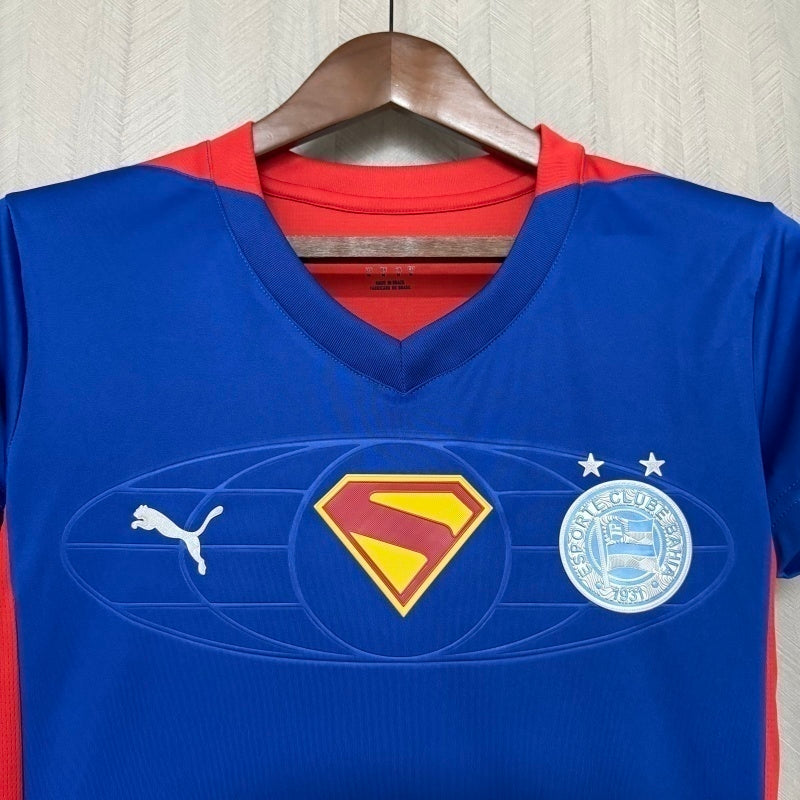 Camisa Bahia Azul Superman 2025/26 Torcedor Feminina