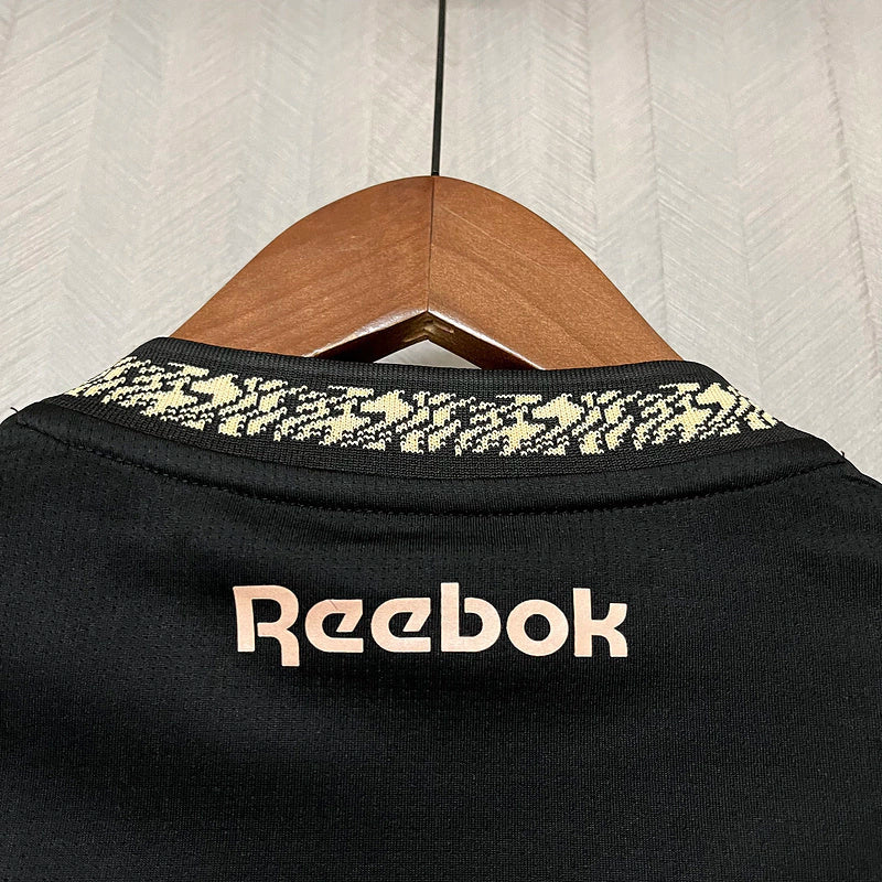 Conjunto Infantil Botafogo Away 24/25 Reebok - Preto e Dourado