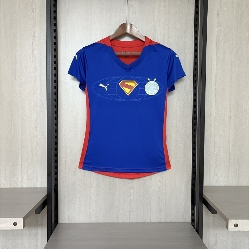 Camisa Bahia Azul Superman 2025/26 Torcedor Feminina