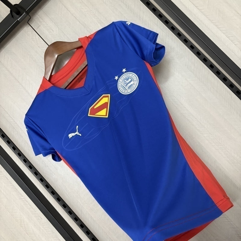Camisa Bahia Azul Superman 2025/26 Torcedor Feminina