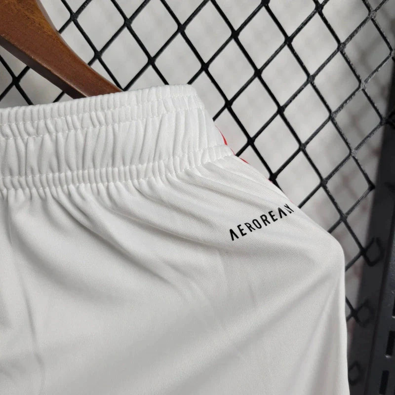 Short Flamengo Home 24/25 - Adidas Masculino - Branco
