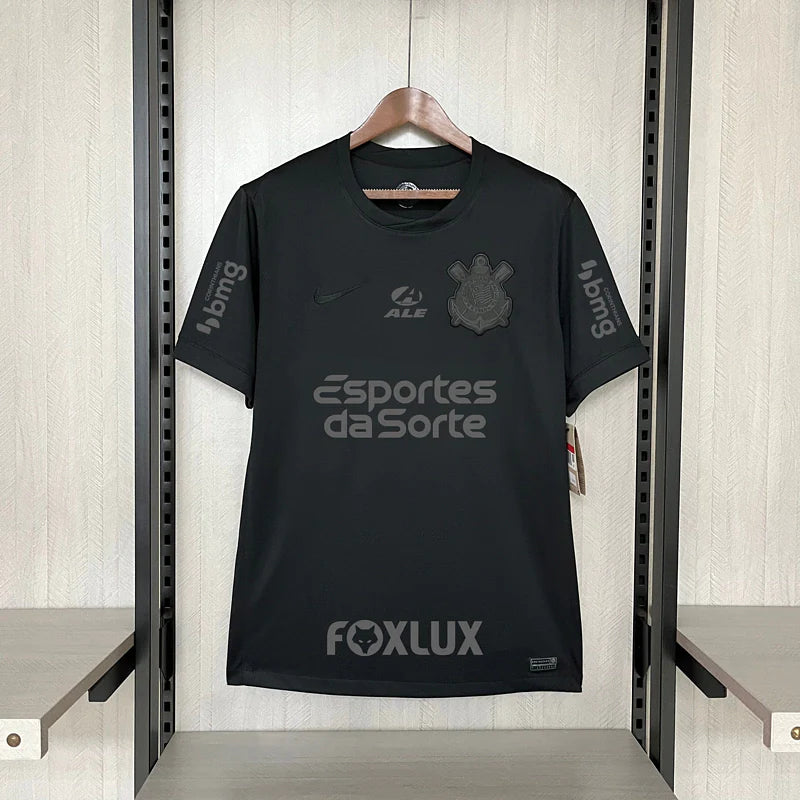 Camisa Timão C/ Patrocínios Away 2024/25 Torcedor Nike Masculino - Preto