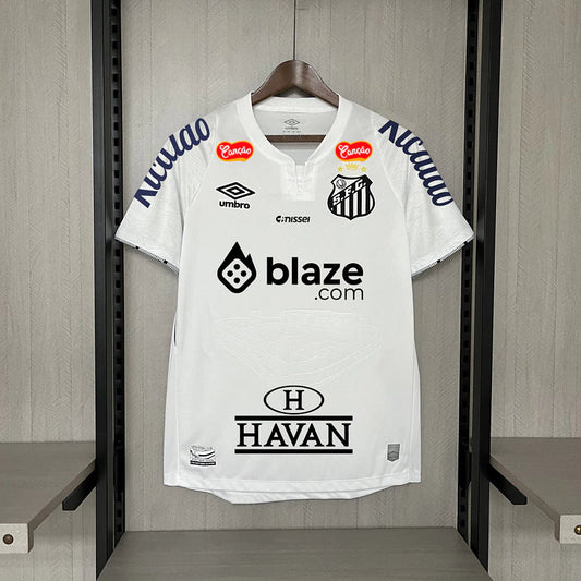 Camisa Peixão Home Patrocinadores 2024/25 - Torcedor Umbro Masculino - Branco