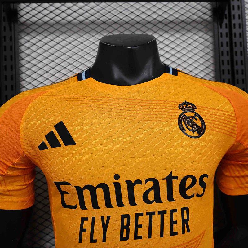Camisa Real Madrid Away 24/25 - Versão Jogador Adidas Masculino - Laranja
