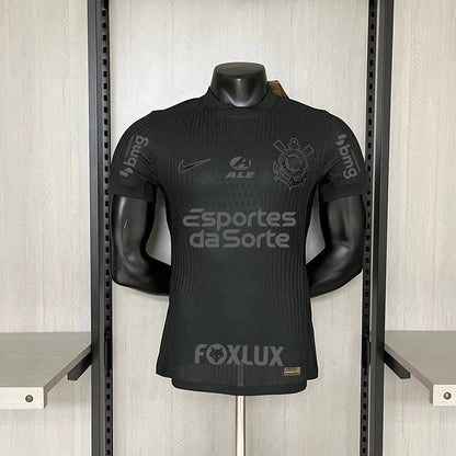 Camisa Timão Away C/ Patrocínios 2024/25 Versão Jogador Nike Masculino - Preto