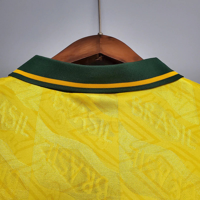 Camisa Seleção Brasileira Retrô Home 1991/93 Torcedor Nike Masculina - Amarelo