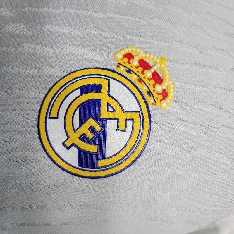 Camisa Real Madrid Home 23/24 - Versão Jogador Adidas Masculino - Branco