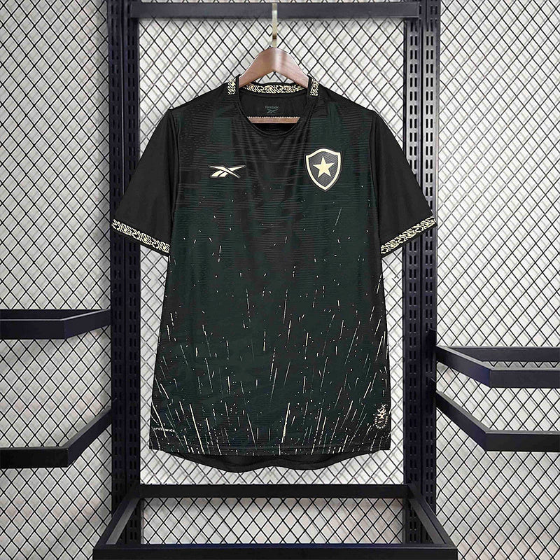 Camisa Botafogo Away 2024/25 - Torcedor Reebok Masculino - Preto e Dourado