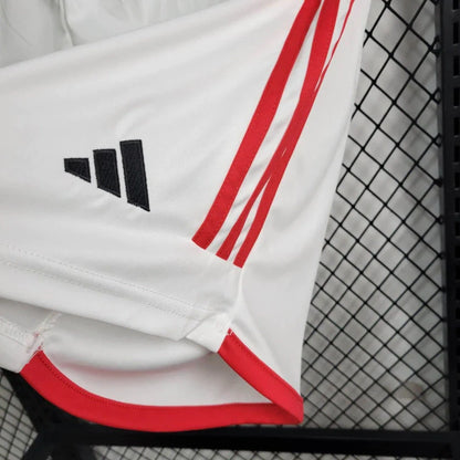 Short Flamengo Home 24/25 - Adidas Masculino - Branco