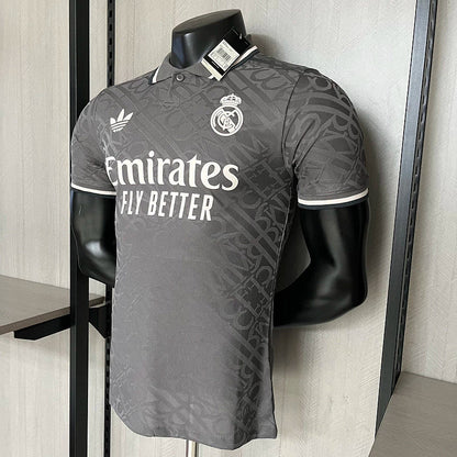 Camisa Real Madrid Third 24/25 - Versão Jogador Adidas Masculino - Cinza