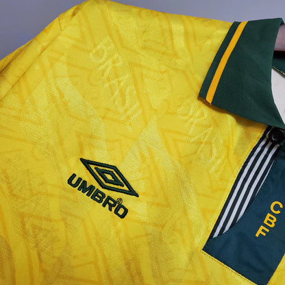 Camisa Seleção Brasileira Retrô Home 1991/93 Torcedor Nike Masculina - Amarelo