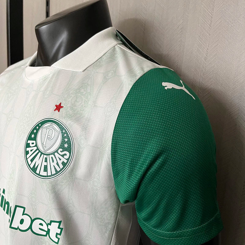 Camisa Palmeiras Away 2025/26 - Versão Jogador Puma Masculino - Branco