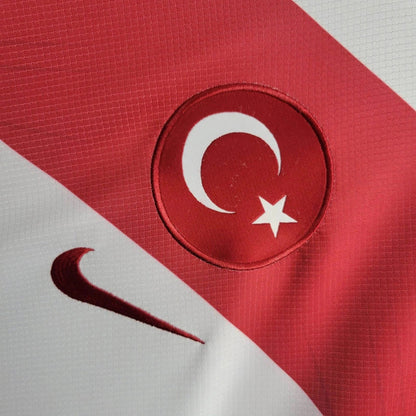 Camisa Turquia Home Eurocopa 24/25 - Torcedor Nike Masculino - Branco
