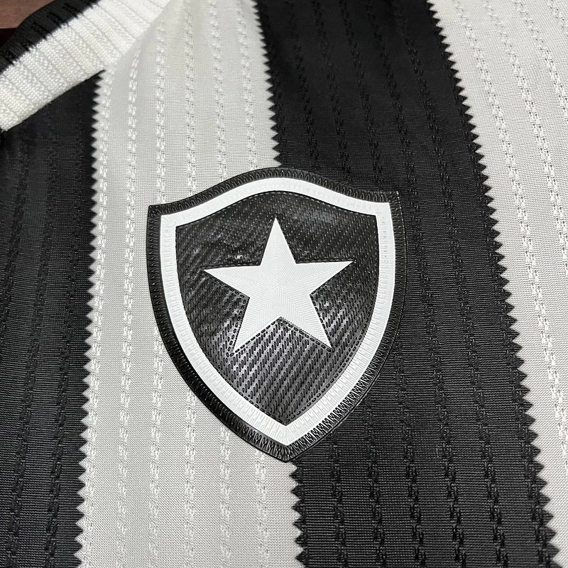 Conjunto Infantil Botafogo Home 24/25 Reebok - Preto e Branco