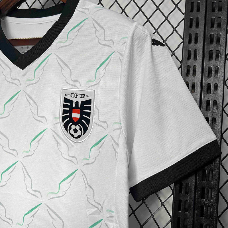 Camisa Áustria Away Eurocopa 24/25 - Torcedor Puma Masculino - Branco