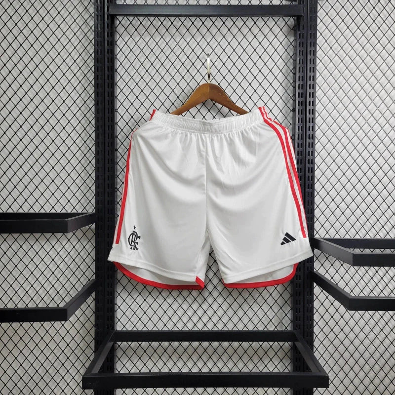 Short Flamengo Home 24/25 - Adidas Masculino - Branco