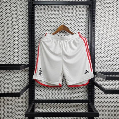 Short Flamengo Home 24/25 - Adidas Masculino - Branco