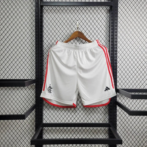 Short Flamengo Home 24/25 - Adidas Masculino - Branco