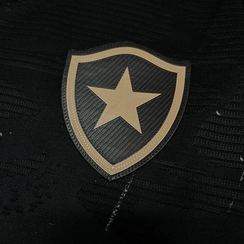 Conjunto Infantil Botafogo Away 24/25 Reebok - Preto e Dourado
