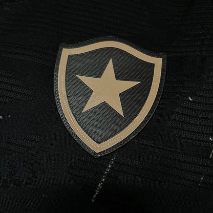 Conjunto Infantil Botafogo Away 24/25 Reebok - Preto e Dourado