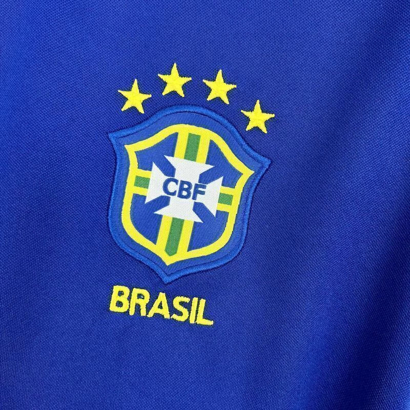 Camisa Seleção Brasileira Retrô Away 1998 Torcedor Nike Masculina - Azul