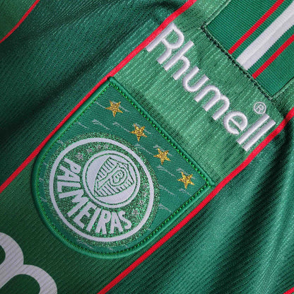 Camisa Palmeiras Retrô 1999 Torcedor Hummel Masculina - Verde