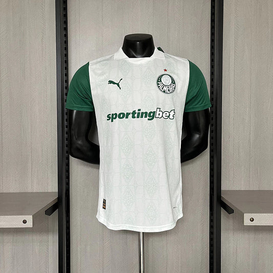 Camisa Palmeiras Away 2025/26 - Versão Jogador Puma Masculino - Branco
