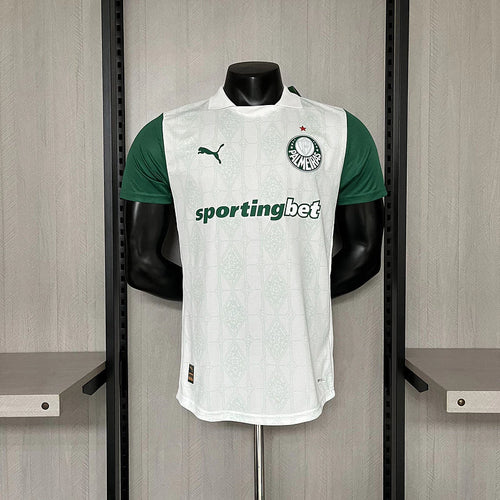 Camisa Palmeiras Away 2025/26 - Versão Jogador Puma Masculino - Branco