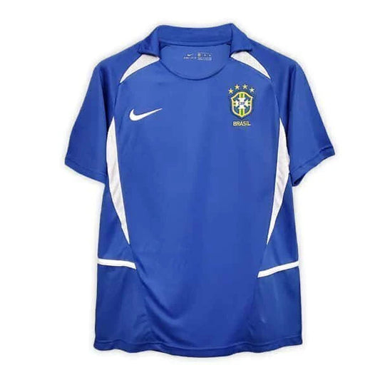 Camisa Seleção Brasileira II Retrô 2002 Torcedor Nike Masculina - Azul