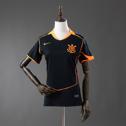 Camisa Timão Third 2025/26 - Torcedor Nike Feminina - Preto e Laranja