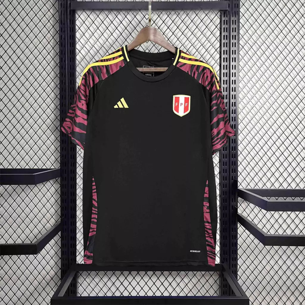 Camisa Seleção Peru Away Copa América 24/25 - Torcedor Adidas Masculino - Preto