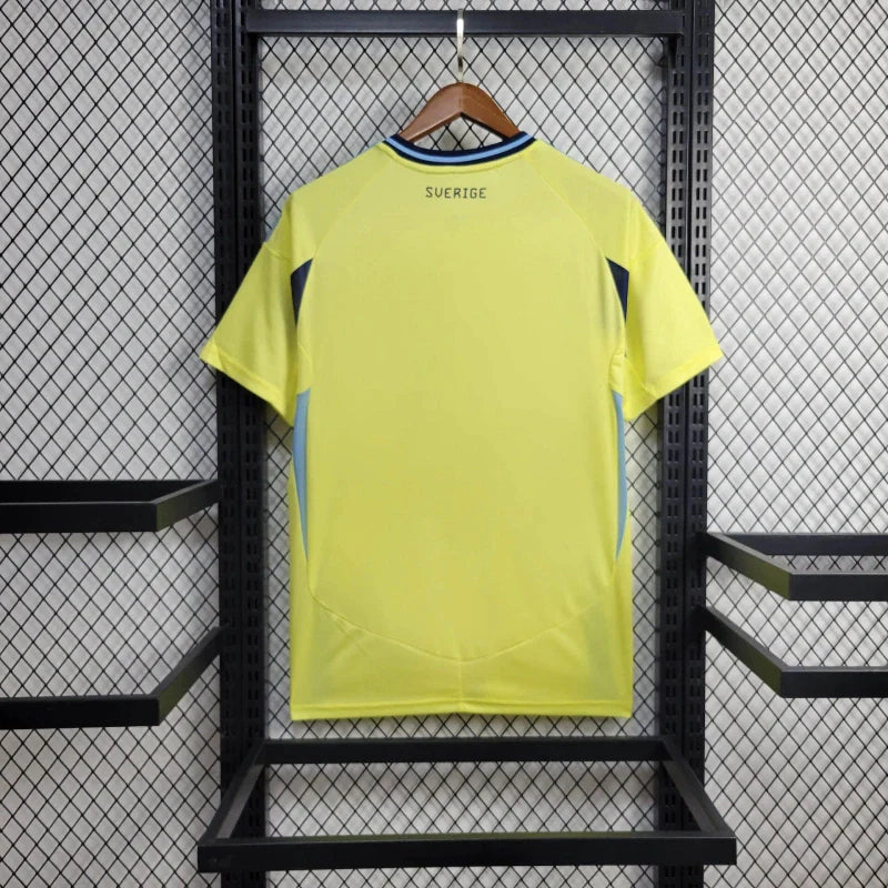 Camisa Suécia Home Eurocopa 24/25 - Torcedor Adidas Masculino - Amarelo