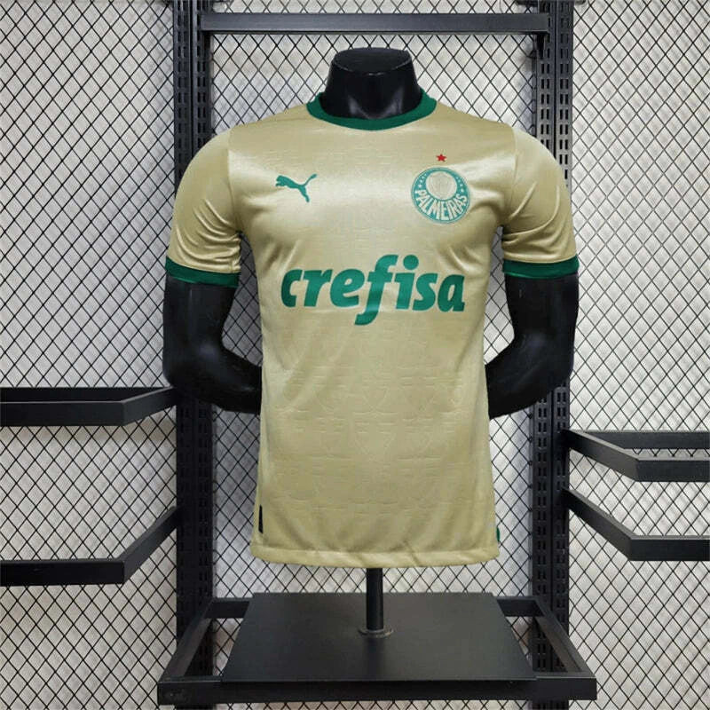Camisa Palmeiras Third 24/25 - Versão Jogador Puma Masculino - Dourada