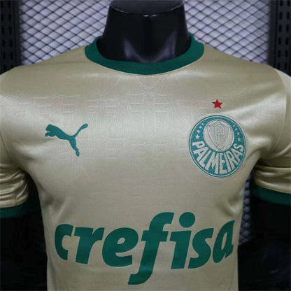 Camisa Palmeiras Third 24/25 - Versão Jogador Puma Masculino - Dourada