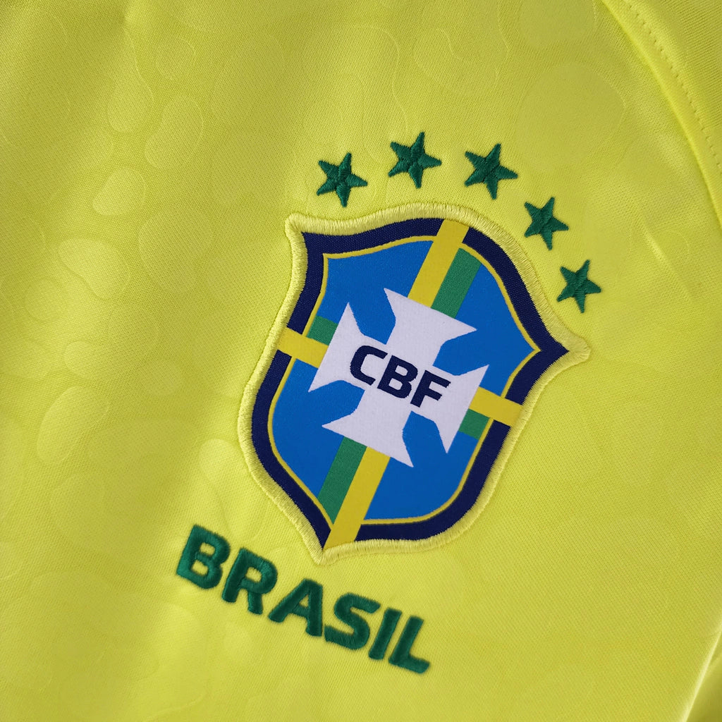 Camisa Seleção Brasileira Home 2022 Torcedor Nike Masculina - Amarela