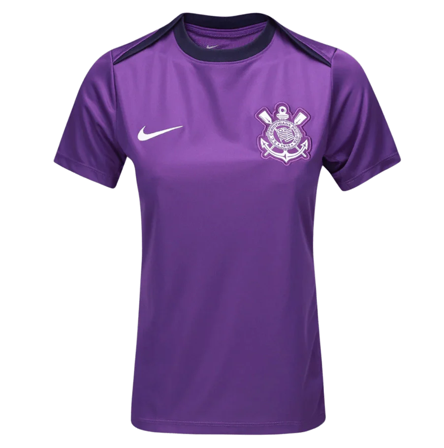 Camisa Timão Treino 2025/26 Torcedor Nike Feminina - Roxo