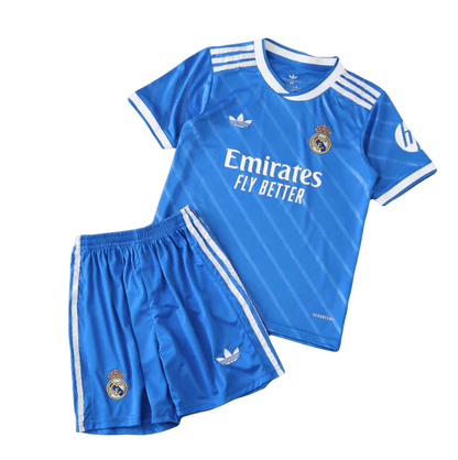 Conjunto Infantil Real Madrid Home 25/26 Adidas - Azul