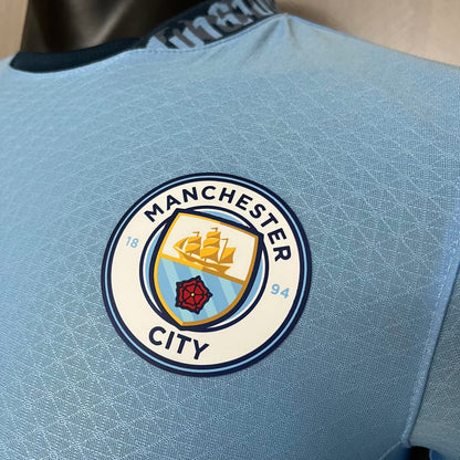 Camisa Manchester City Home 2024/25 - Jogador Puma Masculina - Manga Longa