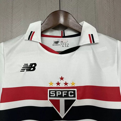 Conjunto Infantil São Paulo Home 2024 - Torcedor New Balance - Branco
