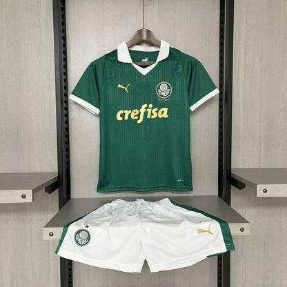 Conjunto Infantil Palmeiras Home 2024/25 - Torcedor Puma - Verde