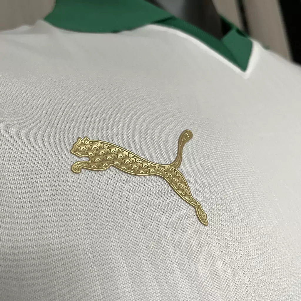 Camisa Palmeiras II Away 2024/25 - Versão Jogador Puma Masculino - Branco e Dourado